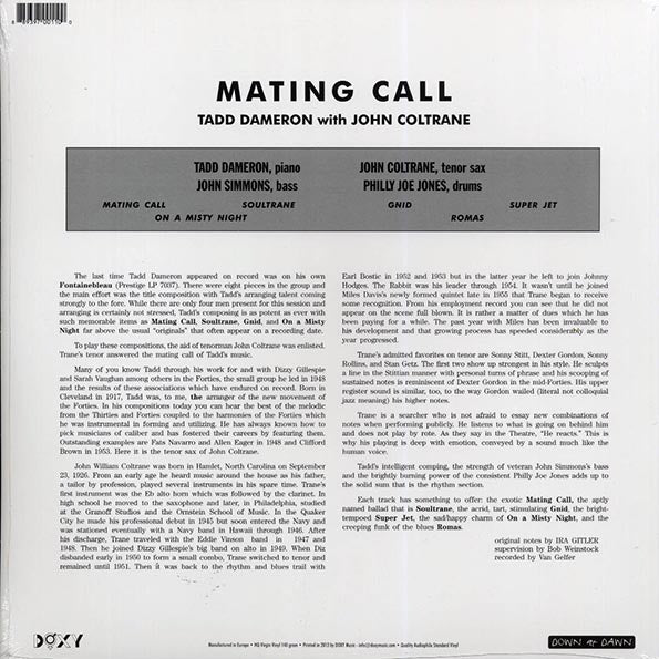 John Coltrane, Tadd Dameron - Mating Call