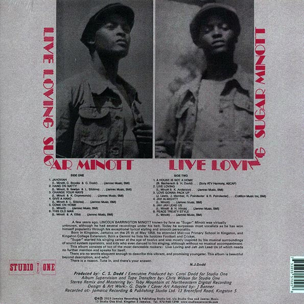 Sugar Minott - Live Loving (+2 bonus tracks)