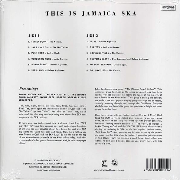 The Skatalites, The Wailers, Don Drummond, Jackie Opel, Etc. - This Is Jamaica Ska - Presenting The Ska-Talites (remastered)