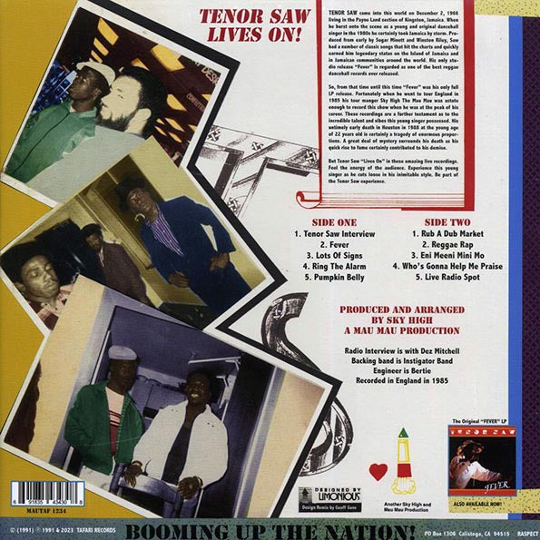 Tenor Saw - Live In London: Tenor Saw Lives On