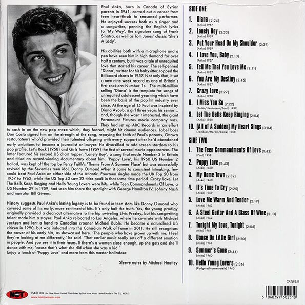 Paul Anka - Diana: The Very Best Of Paul Anka (180g)