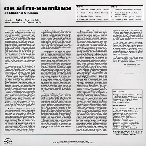 Baden Powell E Vinicius De Moraes - Os Afro Sambas (red vinyl)