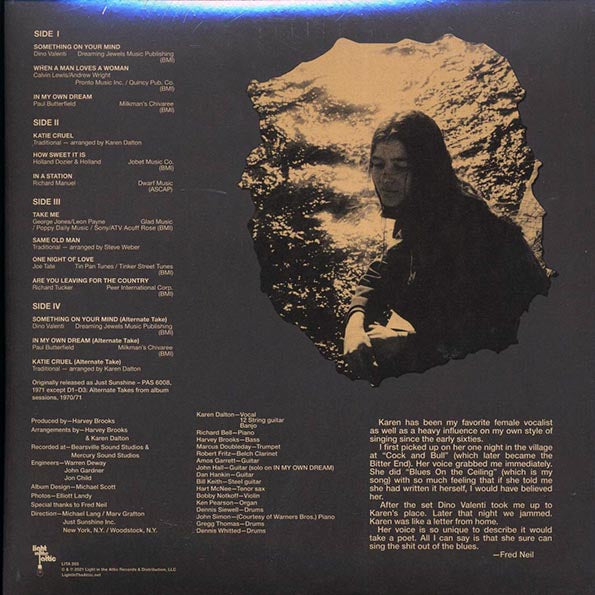 Karen Dalton - In My Own Time: 50th Anniversary Deluxe Edition (50th Anniv. Ed.) (+bonus tracks) (2xLP) (deluxe edition) (RTI press) (incl. 2x7")