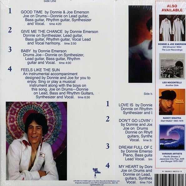 Donnie & Joe Emerson - Dreamin' Wild (ltd. ed.) (blue vinyl) (RTI press)