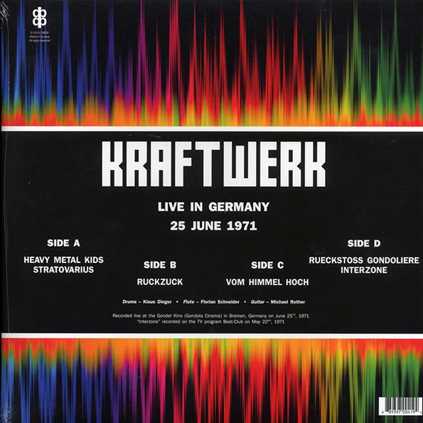 Kraftwerk - Live In Germany 25 June 1971 (2xLP)