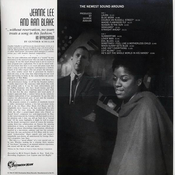 Jeanne Lee, Ran Blake - The Newest Sound Around (ltd. 500 copies made) (clear vinyl)