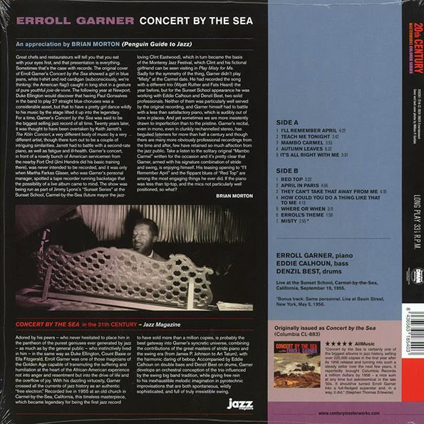 Erroll Garner - Concert By The Sea (+bonus track) (180g) (red vinyl)