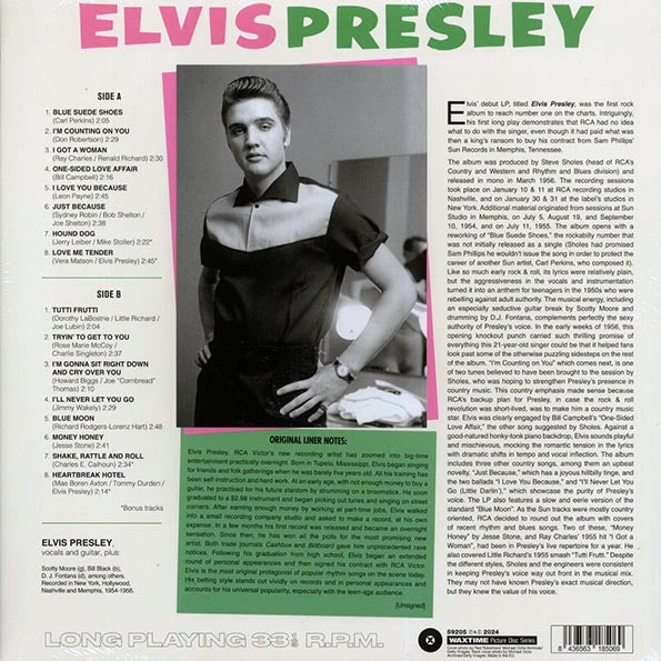 Elvis Presley - Elvis Presley (die-cut jacket) (+4 bonus tracks) (180g) (picture disc)