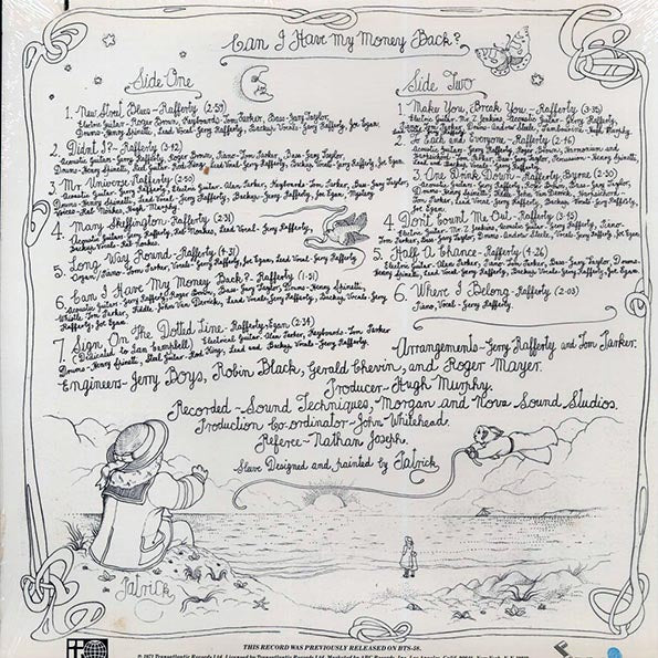 Gerry Rafferty - Can I Have My Money Back? (1973 ORIGINAL PRESS) (orig. press) (marked/ltd stock)