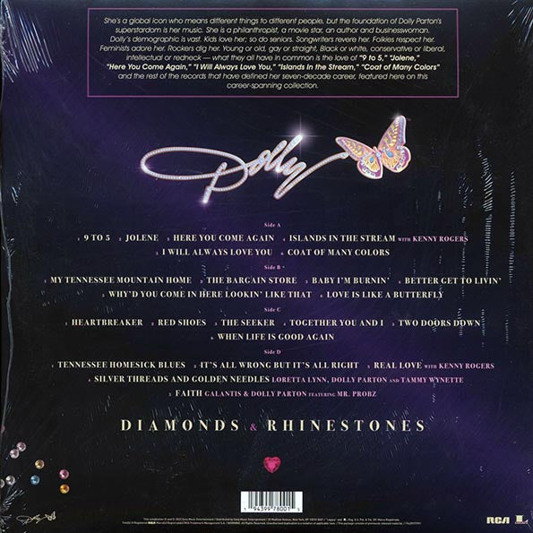 Dolly Parton - Diamonds & Rhinestones: The Greatest Hits Collection (ltd. ed.) (2xLP) (pink vinyl)