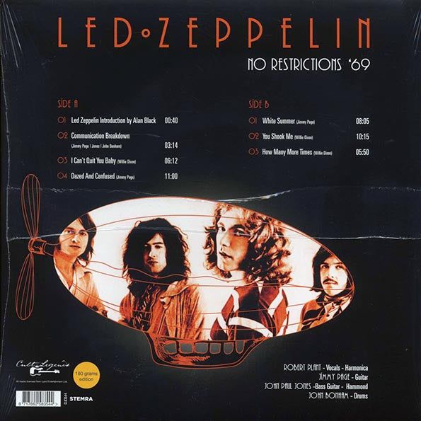 Led Zeppelin - No Restrictions '69: Playhouse Theatre, London (180g)