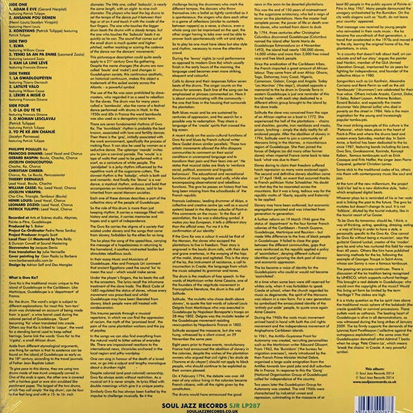 Tradisyon Ka - Gwo Ka: Music Of Guadeloupe, West Indies (2xLP)