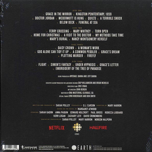 Mychael Danna And Jeff Danna - Alias Grace: Original Mini-Series Soundtrack (ltd. ed.) (2xLP)
