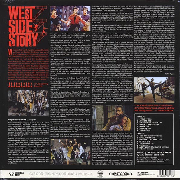 Leonard Bernstein - West Side Story: The Original Sound Track Recording (ltd. ed.) (180g)