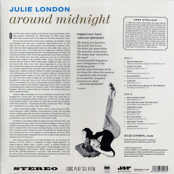 Julie London - Around Midnight (+bonus track) (ltd. ed.) (180g)