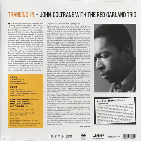 John Coltrane, Red Garland Trio - Traneing In (+2 bonus tracks) (ltd. ed.) (180g)