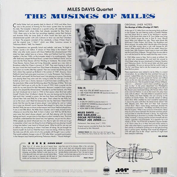 Miles Davis Quartet - The Musings Of Miles (+bonus track) (ltd. ed.) (180g)