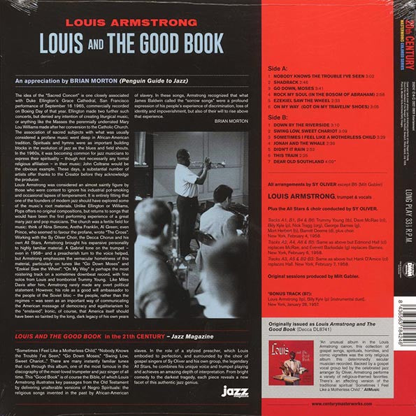 Louis Armstrong & His All-Stars, The Sy Oliver Choir - Louis And The Good Book (+bonus track) (ltd. ed.) (180g) (red vinyl)