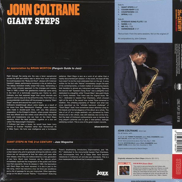 John Coltrane - Giant Steps (+bonus track) (ltd. ed.) (180g) (blue vinyl)