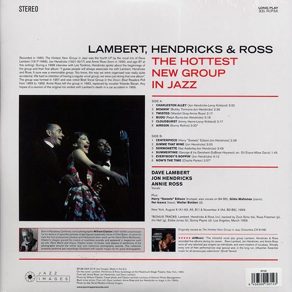Lambert, Hendricks & Ross - The Hottest New Group In Jazz (+2 bonus tracks) (ltd. ed.) (180g)