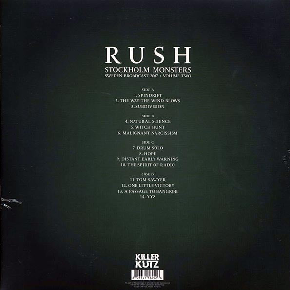 Rush - Stockholm Monsters Sweden Broadcast 2007 Volume 2 (2xLP)
