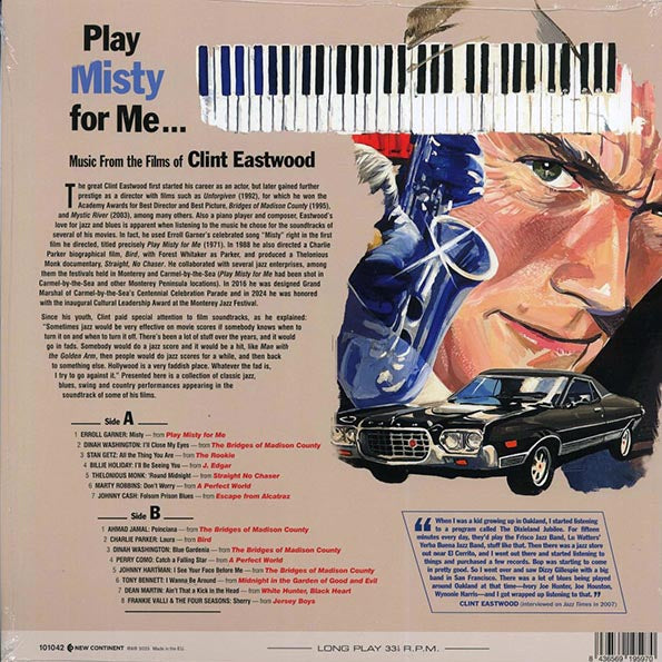 Billie Holiday, Johnny Cash, Marty Robbins, Dean Martin, Etc. - Play Misty For Me: Music From The Films Of Clint Eastwood (ltd. ed.) (180g) (blue vinyl)