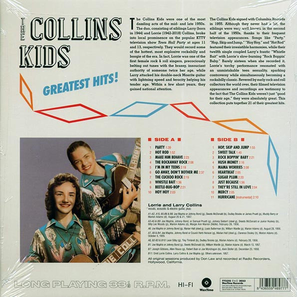 The Collins Kids - Greatest Hits (21 tracks) (ltd. ed.) (180g)