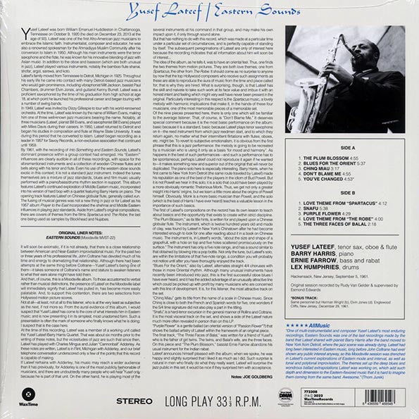 Yusef Lateef - Eastern Sounds (+bonus track) (ltd. ed.) (180g) (remastered)