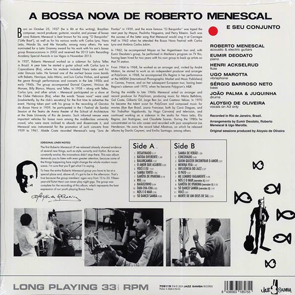 Roberto Menescal E Seu Conjunto - A Bossa Nova De Roberto Menescal E Seu Conjunto (ltd. ed.) (180g)