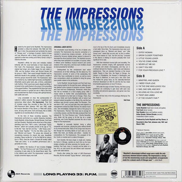 The Impressions - The Impressions (+2 bonus tracks) (ltd. ed.) (180g)