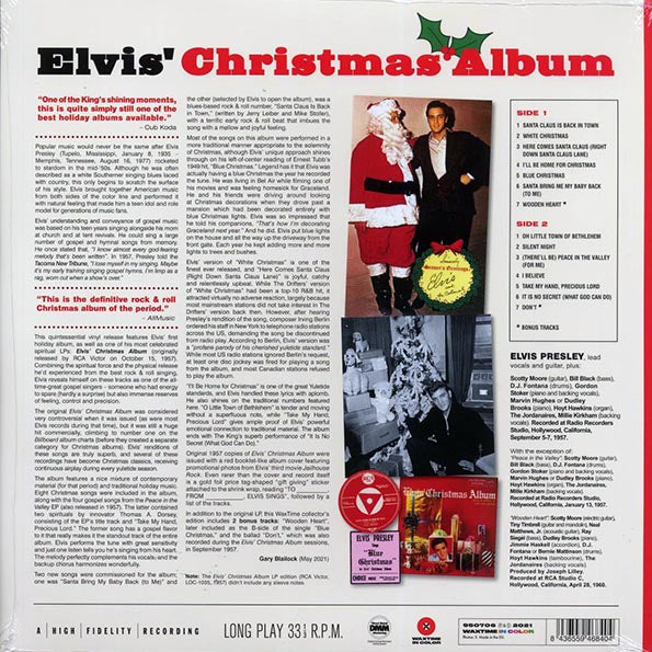 Elvis Presley - Elvis' Christmas Album (+2 bonus tracks) (ltd. ed.) (180g) (white vinyl)