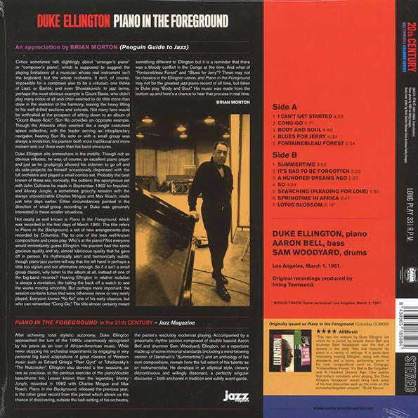 Duke Ellington - Piano In The Foreground (+bonus track) (ltd. ed.) (180g) (red vinyl)
