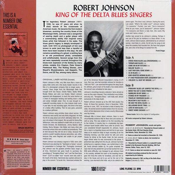Robert Johnson - King Of The Delta Blues Singers (+3 bonus tracks) (ltd. ed.) (180g)