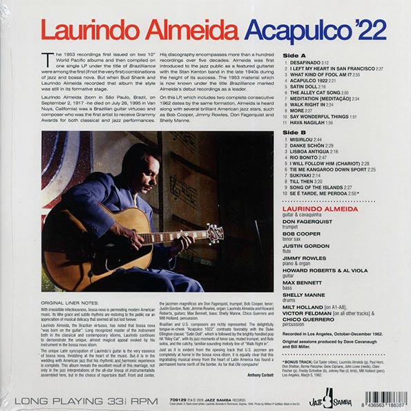 Laurindo Almeida - Acapulco '22 (21 tracks) (ltd. ed.) (180g)