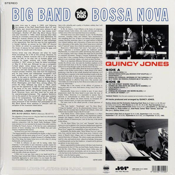 Quincy Jones & His Band - Big Band Bossa Nova (+bonus track) (ltd. ed.) (180g)