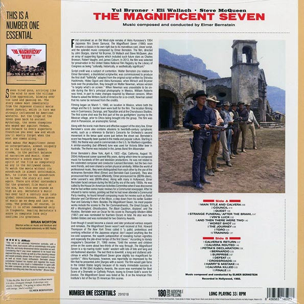Elmer Bernstein - The Magnificent Seven: Original Soundtrack (20 tracks) (ltd. ed.) (180g)