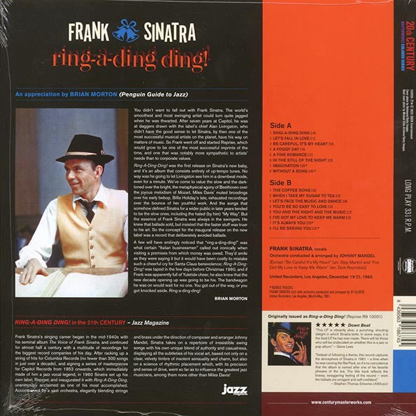 Frank Sinatra - Ring-A-Ding Ding! (+4 bonus tracks) (ltd. ed.) (180g) (blue vinyl)