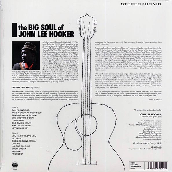 John Lee Hooker - The Big Soul Of John Lee Hooker (+5 bonus tracks) (ltd. ed.) (180g)