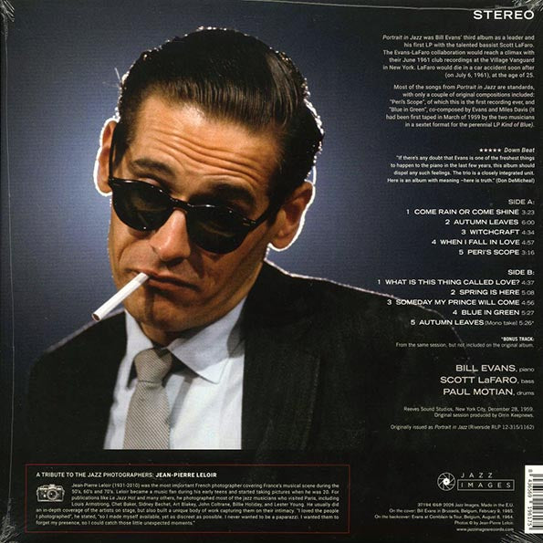 Bill Evans - Portrait In Jazz (+bonus track) (ltd. ed.) (180g) (blue vinyl)