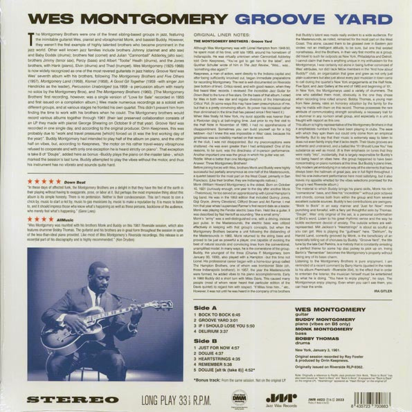 Wes Montgomery - Groove Yard (+bonus track) (ltd. ed.) (180g)
