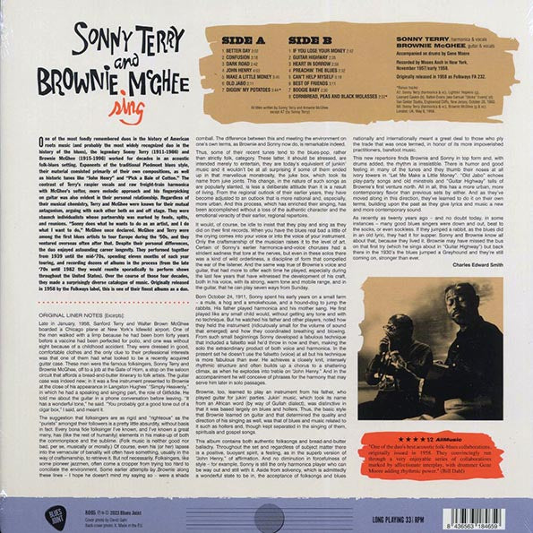 Sonny Terry, Brownie McGhee - Sonny Terry And Brownie McGhee Sing (+2 bonus tracks) (ltd. ed.) (180g)