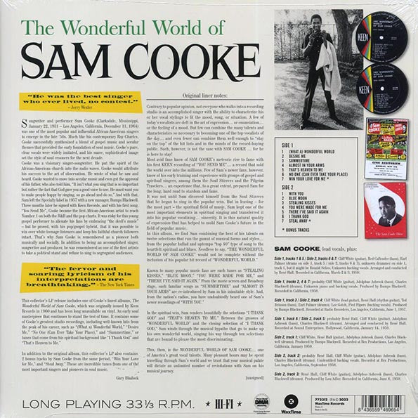 Sam Cooke - The Wonderful World Of Sam Cooke (+2 bonus tracks) (ltd. ed.) (180g)