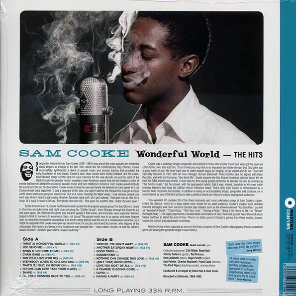 Sam Cooke - Wonderful World: The Hits (20 tracks) (ltd. ed.) (180g) (clear vinyl)