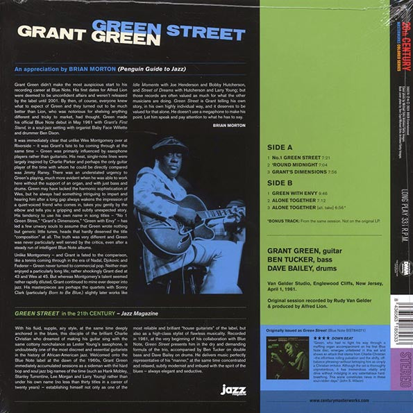 Grant Green - Green Street (+bonus track) (ltd. ed.) (180g) (blue vinyl)