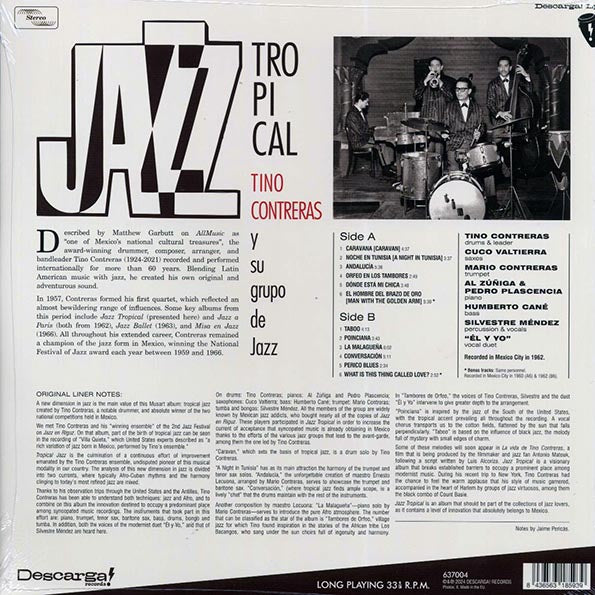 Tino Contreras Y Su Grupo - Jazz Tropical (+2 bonus tracks) (ltd. ed.) (180g)