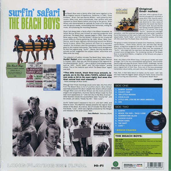 The Beach Boys - Surfin’ Safari (+bonus track) (ltd. ed.) (180g) (green vinyl)