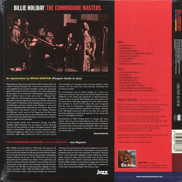 Billie Holiday - The Commodore Masters (ltd. ed.) (180g) (red vinyl)