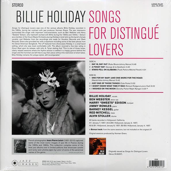 Billie Holiday - Songs For Distingue Lovers (+bonus track) (ltd. ed.) (180g)