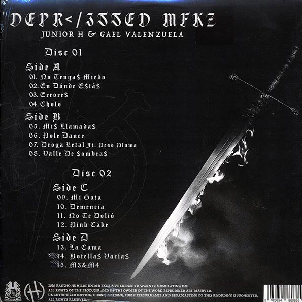 Junior H, Gael Valenzuela - Depressed Mfkz (2xLP)