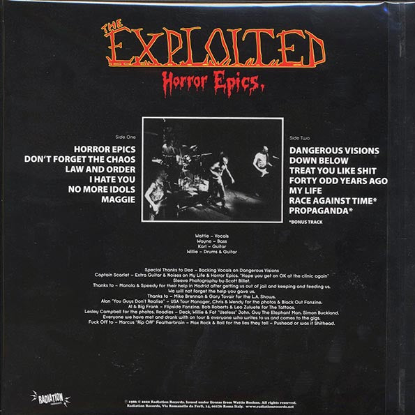 The Exploited - Horror Epics (orange vinyl)
